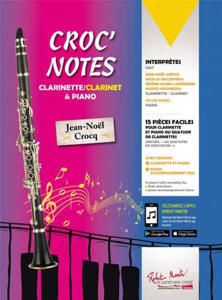 Robert Martin Croc'Notes Clarinette Et Piano