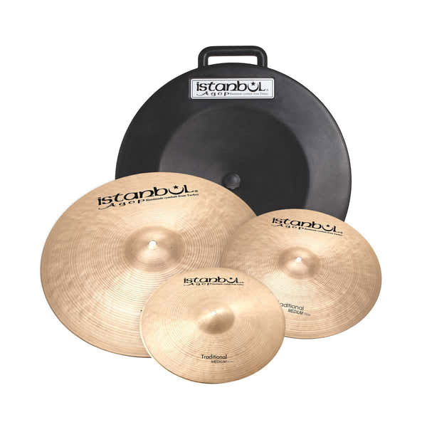 Istanbul Agop TRADITIONAL SET HH14" + CRASH 16" + RIDE 20" + CASE