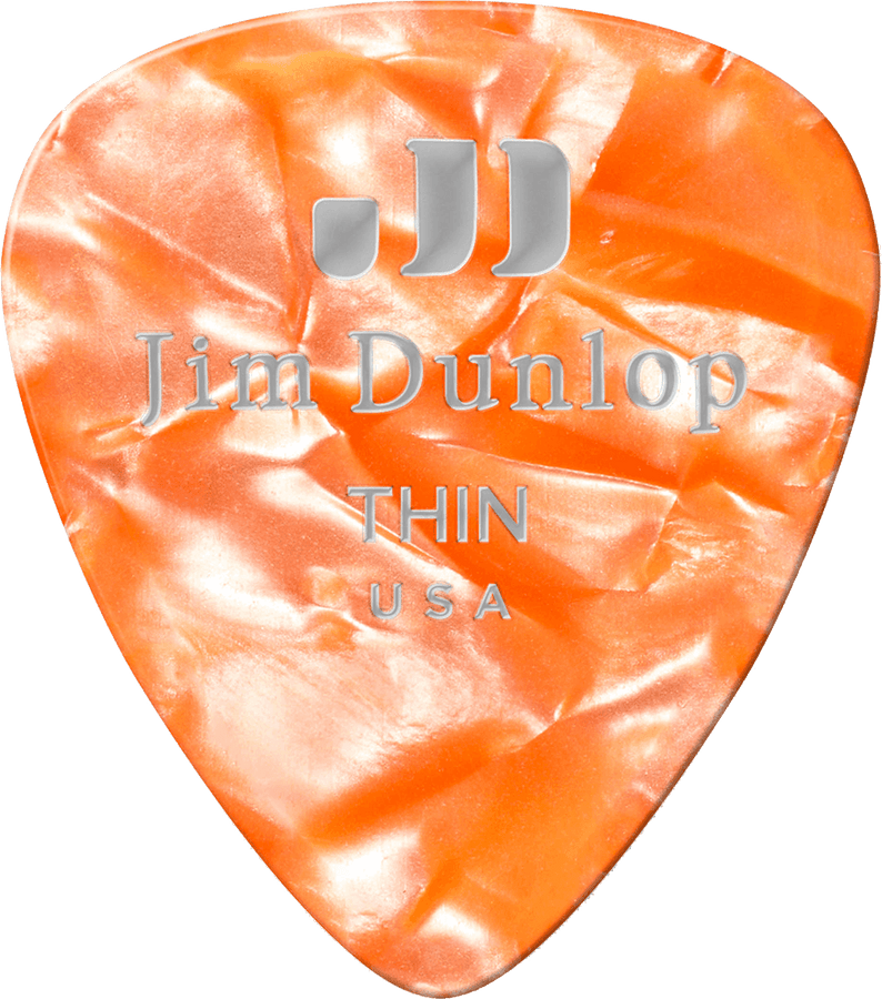 12 x Oranje celluloid-Perloid dun
