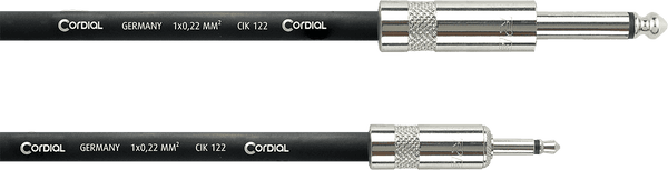 MODULAR PATCH CABLE JACK MINIJACK MONO 1 M