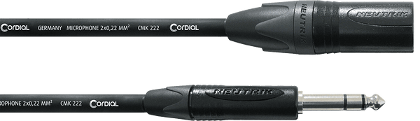 Cordial Stereo Audiokabel XLR Mannelijk/Jack 5 M