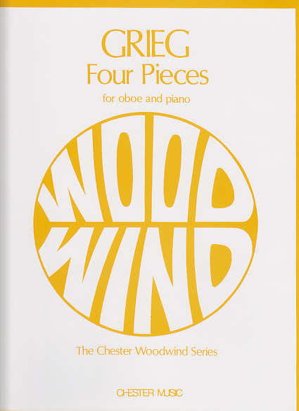 Chester Music Grieg E. - Four Pieces - Hautbois et Piano