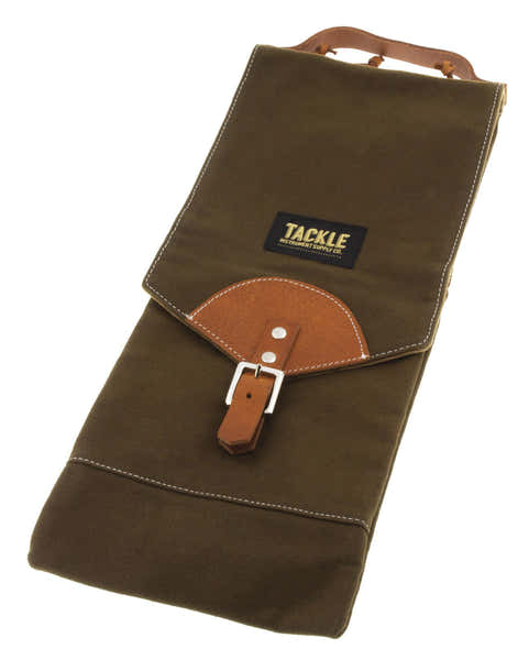 TACKLE Instruments WAX CANVAS COMPACT STICK CASE - FOREST GREEN