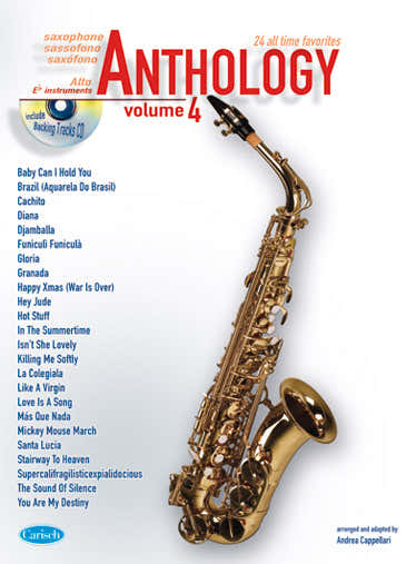 Carisch Cappellari Andrea - Anthology Vol.4 + CD - Saxophone Alto