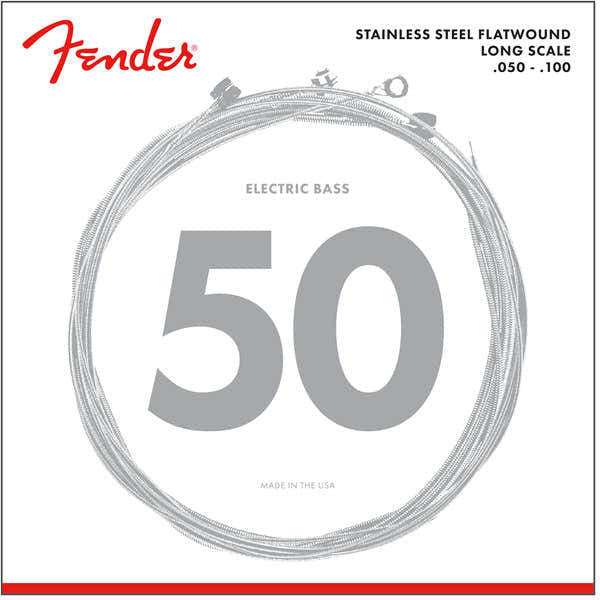 STAINLESS STEEL FLATWOUND LONG SCALE 50-100
