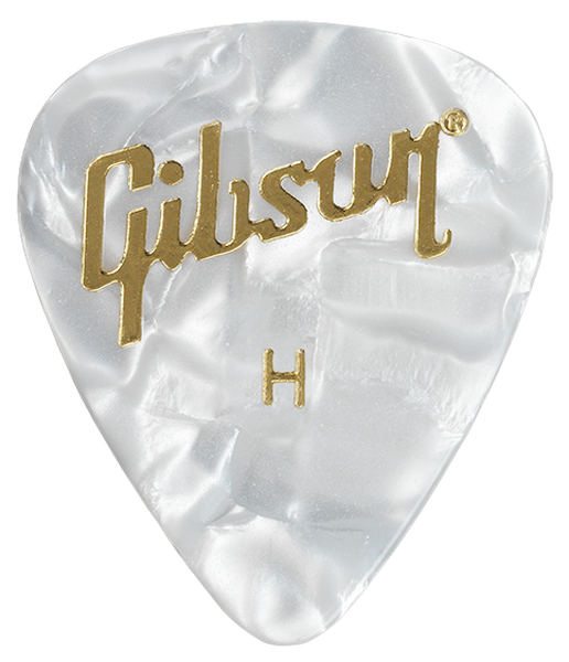Plectrums Pearloid Wit 12 Pack Zwaar