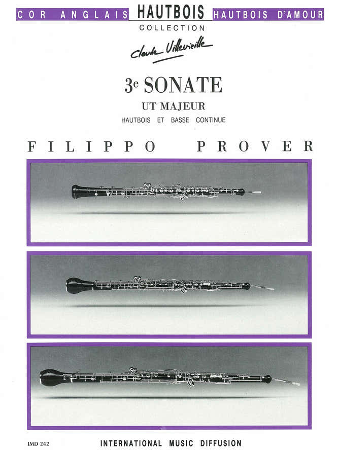 Prover - 3ème Sonate - Hautbois & B.C.