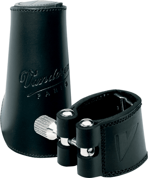Vandoren Bb ligadura de couro com capa de pescoo - LC21L