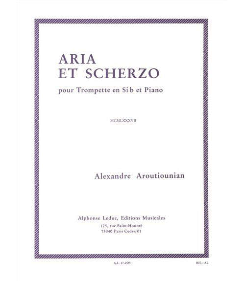 Leduc ARUTIUNIAN ALEXANDER - ARIA ET SCHERZO - TROMPETTE & PIANO