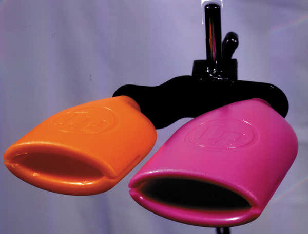 Latin Percussion LP617 - AGOGO PLASTIC DOUBLE HIGH PITCH AND LOW PITCH (WITH MOUNT)