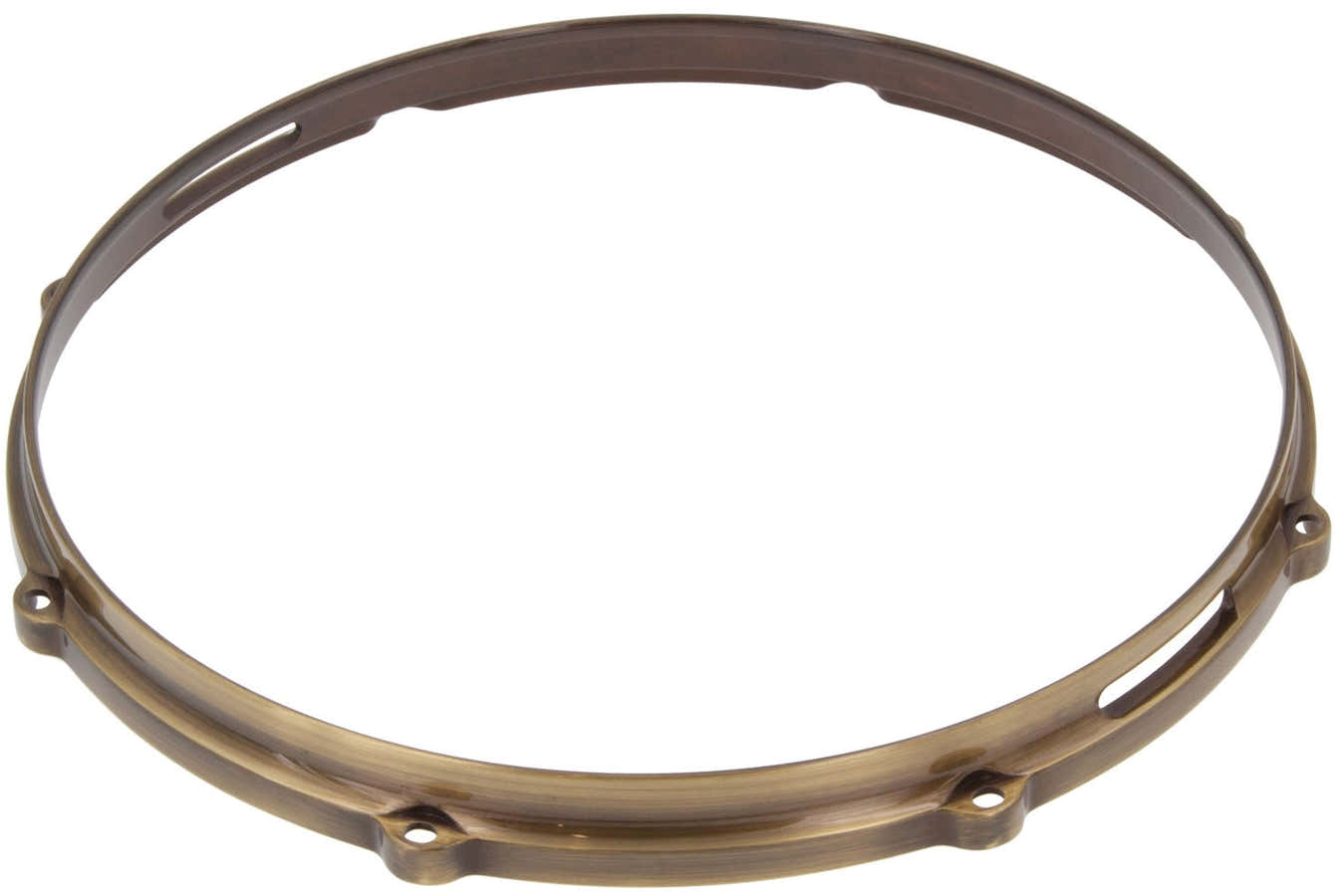 Hdc3-14-8Svbb 14" 8 Holes Snare Side 3Mm Die Cast Drum Hoop Vintage Brushed Brass