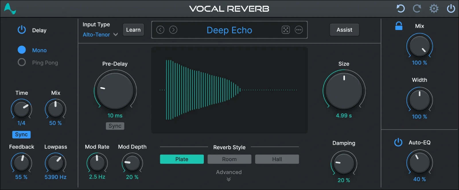 Vocale reverb