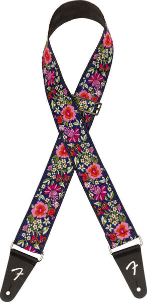 Mosaic jacquard draagband Blauw
