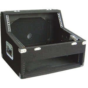 Flightcase met tapijt 6u+3u