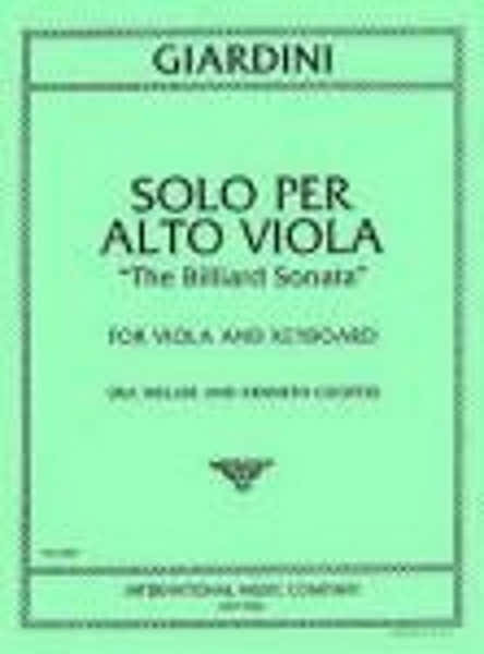 IMC Giardini - Solo Per Alto Viola ("the Billiard Sonata")