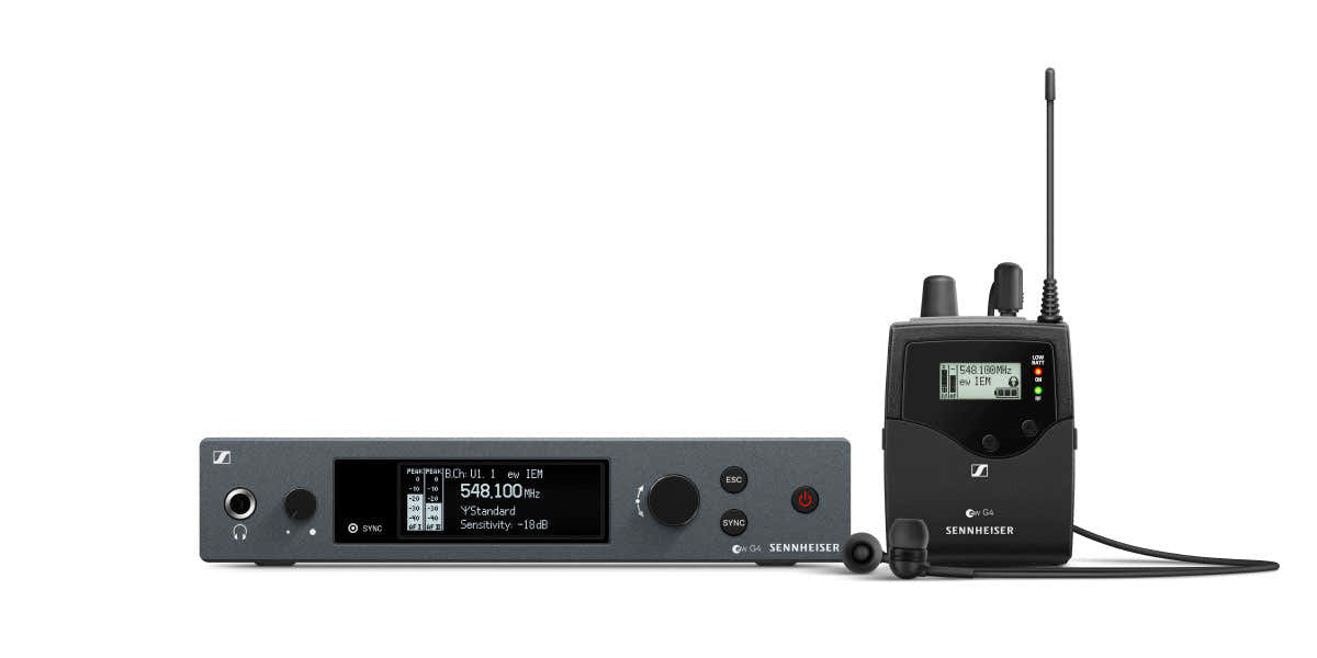EW IEM G4-B - DRAADLOZE MONITORSET - FREQUENTIEBEREIK :B (626 - 668 MHz)