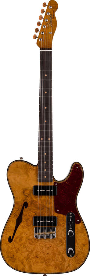Telecaster Dual P90 Esdoornmaser NOS Verouderd naturel Artisan