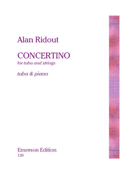 Emerson Ridout Alan - Concertino For Tuba - Tuba & Piano