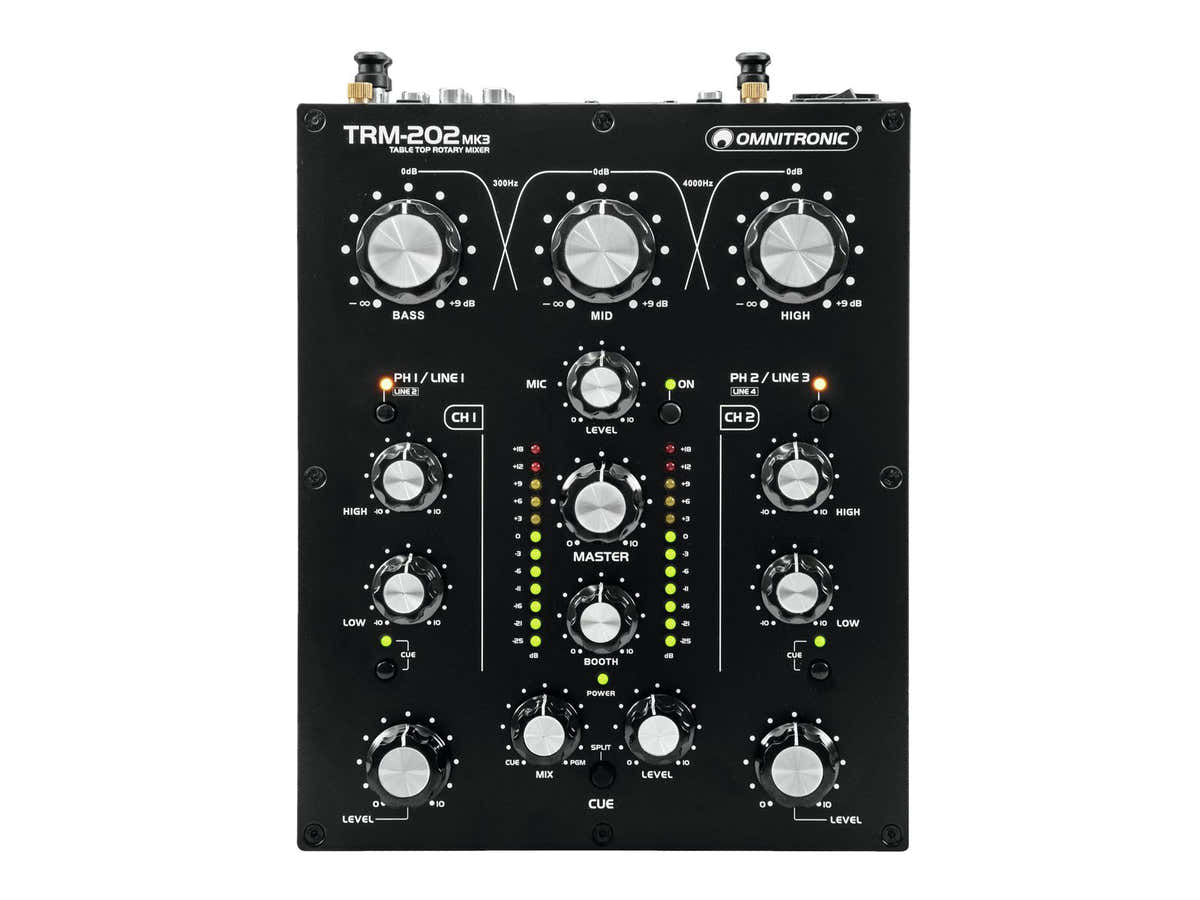 TRM-202MK3 - 2-KANAALS ROTERENDE MIXER