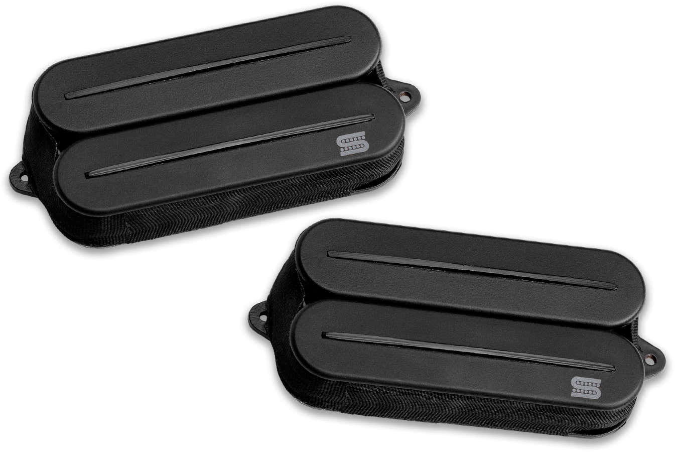 Humbucker Black Jupiter Rails, Signature Wes Hauch, Set, Zwart