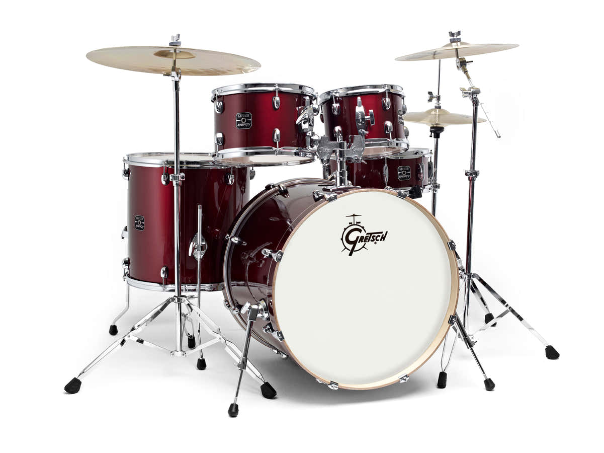 GE2-E825TK-WR - NEW ENERGY STAGE 22" WINE RED+ BEKKEN PAISTE 101