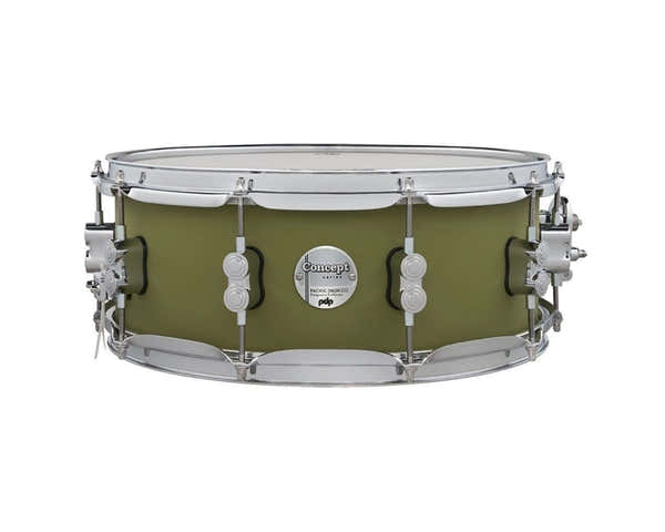 PDP By DW SNARE DRUM CONCEPT MAPLE FINISH PLY 14 X 5,5" SATIN OLIVE PDCM5514SSSO