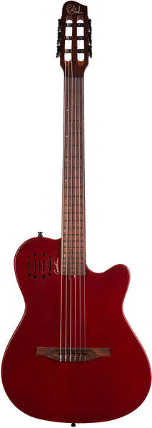 Godin Multiac Mundial Aztek Red Geleverd Met Tas