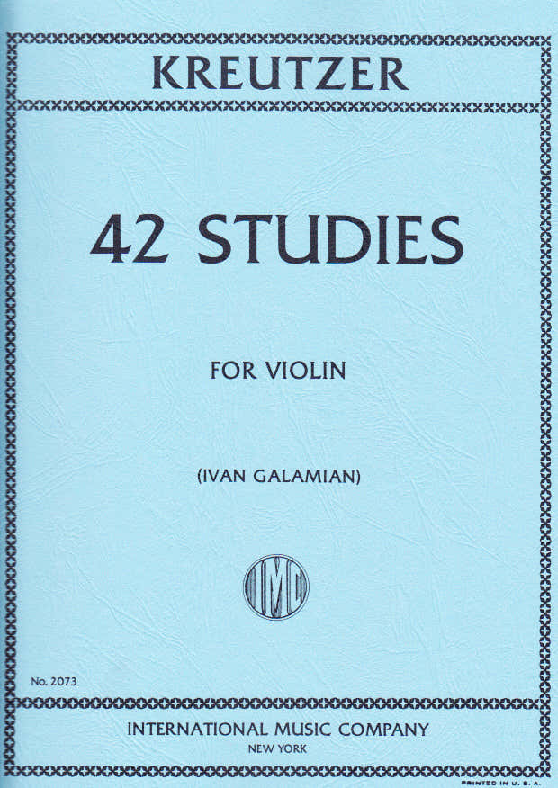 Kreutzer - 42 Etudes voor Viool (galamian)