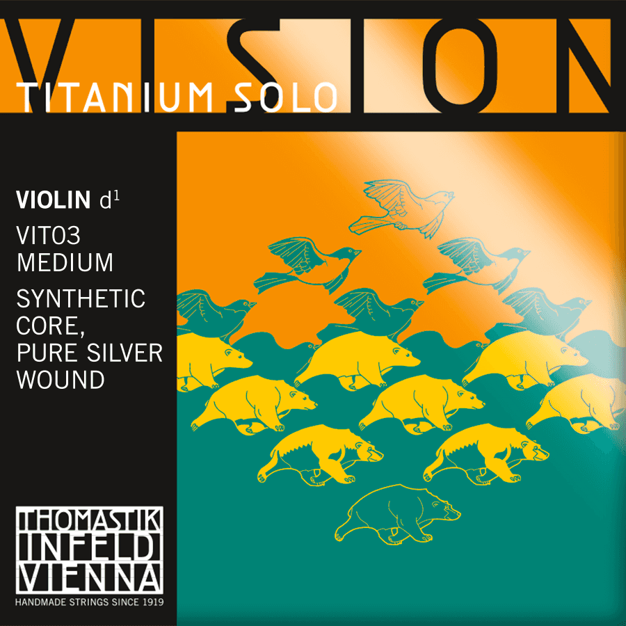 Vision Titanium Solo 4/4 - D Zilver (03)