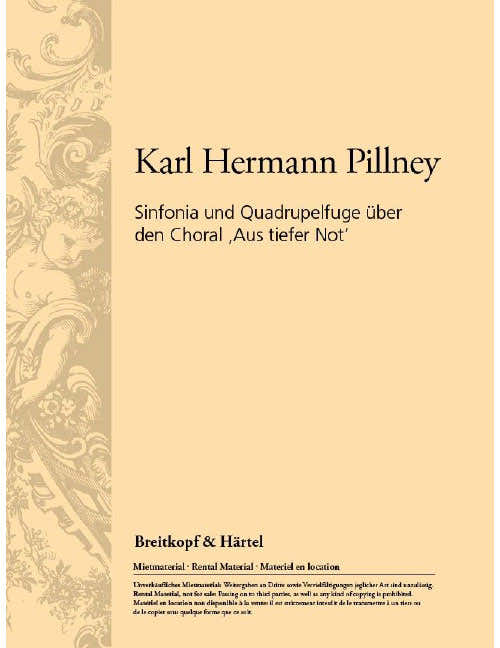 PILLNEY KARL HERMANN - SINFONIA UND QUADRUPELFUGE - ORGAN