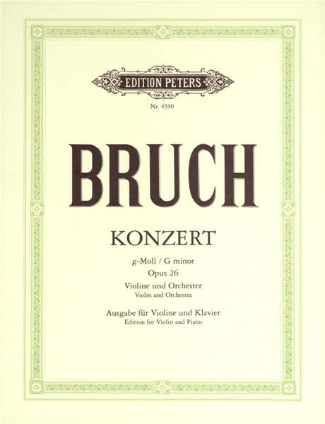 Bruch Max - Concerto No.1 In G Minor Op.26 - Violin And Piano