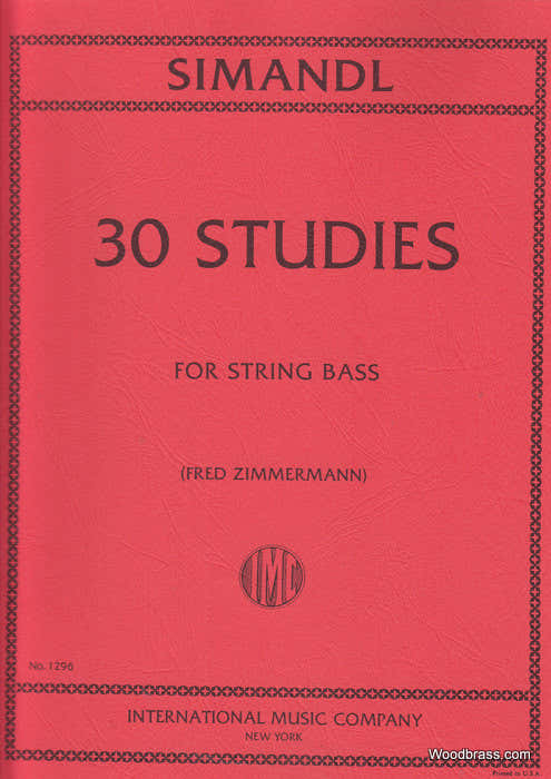 Simandl F - 30 Studies For Development Of Tone - Contrabas