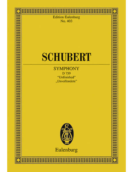 Eulenburg Schubert - Sinfonie No. 8 Si Mineur D 759 - Orchestre