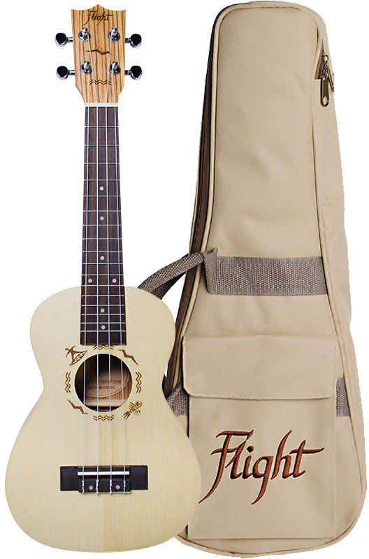 Flight: DUC325 Concert Ukulele (With Bag) -
