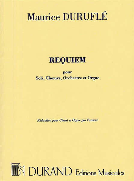 Durand Durufle M. - Requiem Op 9 Pour - Soli Choeurs Et Orchestre