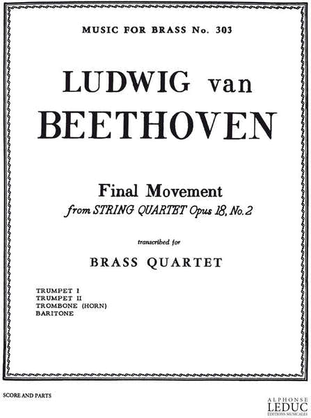 Leduc String Quartet Op.18 No.2 In G - Final Movement