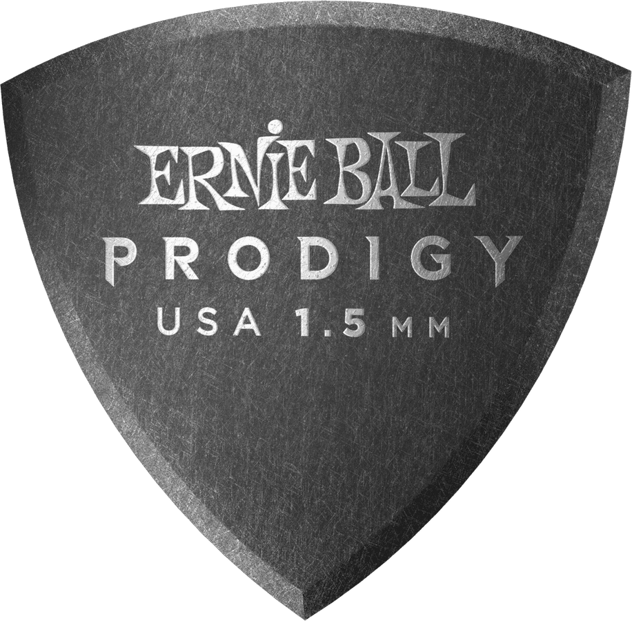 Plectrums Prodigy Zakje van 6 Zwart Schild 1,5mm
