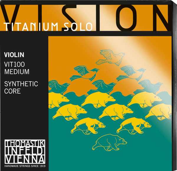 STRINGS VIOLIN VISION TITANIUM SOLO SYNTHETIC CORE MEDIUM VIT100