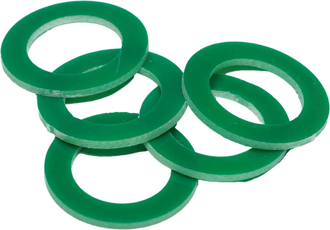 Custom Color Footswitch Washers Green