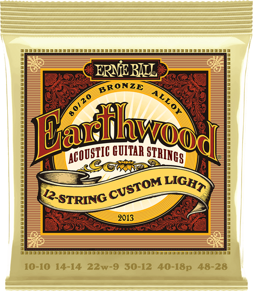 Ernie Ball EARTHWOOD 80/20 BRONZE CUSTOM LIGHT/12 STRINGS 10-48