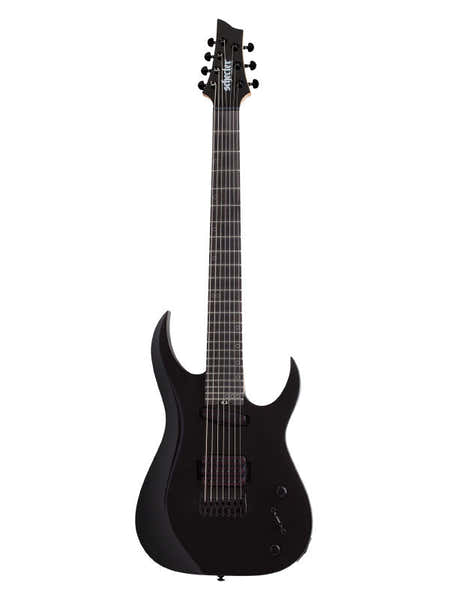 Schecter Sunset 7 Triad Glanzend zwart