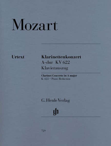 Henle Verlag Mozart W.a. - Clarinet Concerto A Major K. 622