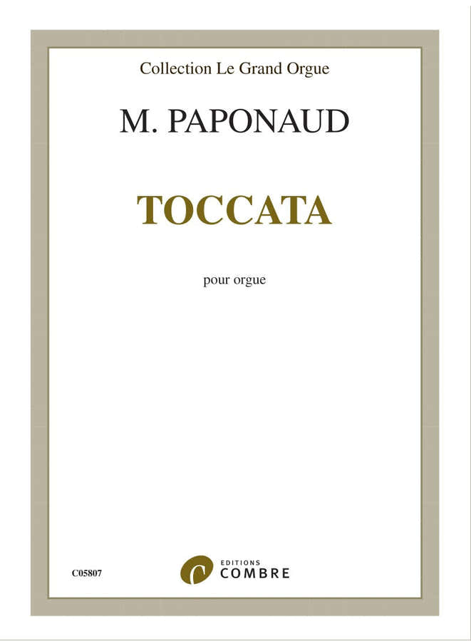 PAPONAUD MARCEL - TOCCATA - ORGUE