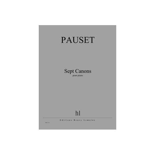 Jobert Pauset - Canons (7) - Piano