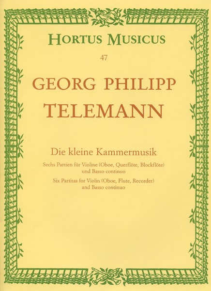 Barenreiter Telemann G.P. - Die Kleine Kammermusik 6 Pitas