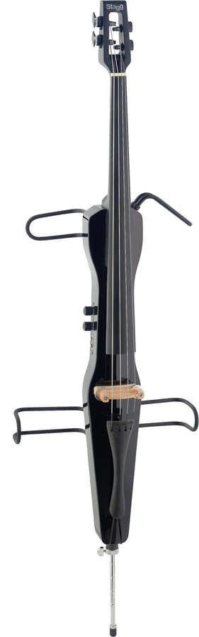 ECL 4/4 BK Cello+Draagtas/Strijkstok Zwart