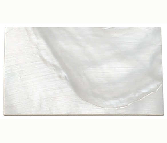 Fred S Guitar Parts Wit parelmoer 50X30X1MM (1PCE)