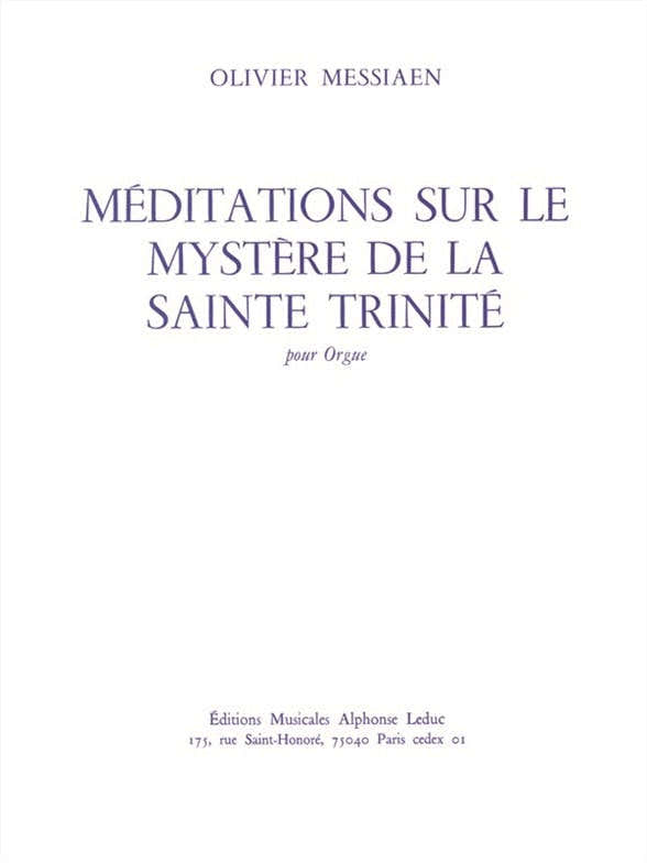 Meditaties over het mysterie van de Heilige Drie-eenheid