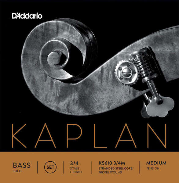 SET OF STRINGS FOR DOUBLE BASS 3/4 KAPLAN SOLO TENSION MEDIUM