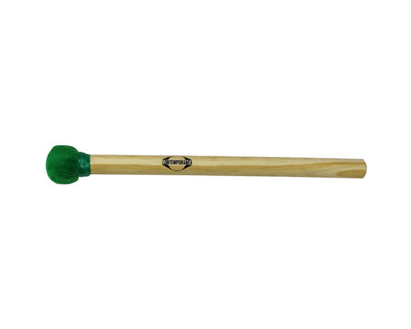 C-BS08G Surdo-Mallet Groen Hout Kleine Kop 35Cm